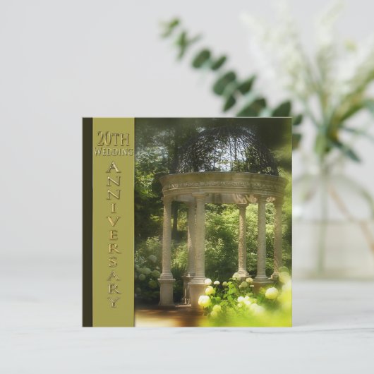 Cartes d'invitation pour les 20 ans de mariage - G (Debout devant)