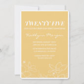 Cartes d'invitation pour les 25 ans Brunch Moderne (Devant)