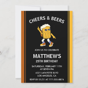 Cartes d'invitation pour les 25 ans Cheers and Bee