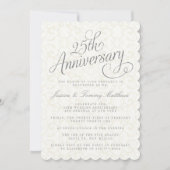 Cartes d'invitation pour les 25 ans de mariage (Devant)