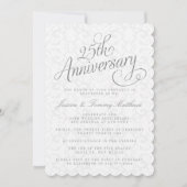 Cartes d'invitation pour les 25 ans de mariage (Devant)