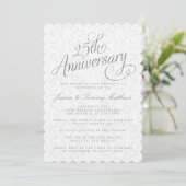 Cartes d'invitation pour les 25 ans de mariage (Debout devant)