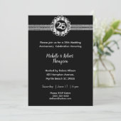 Cartes d'invitation pour les 25 ans de mariage (Debout devant)