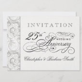 Cartes d'invitation pour les 25 ans de mariage - A (Dos)