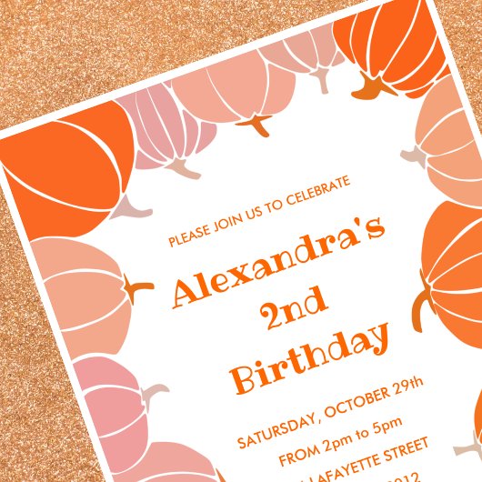 Cartes d'invitation pour les 2 ans d'Halloween cit