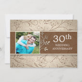 Cartes d'invitation pour les 30 ans de mariage (Devant)
