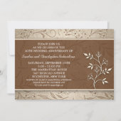 Cartes d'invitation pour les 30 ans de mariage (Dos)