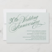 Cartes d'invitation pour les 30 ans de mariage de (Devant)