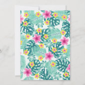 Cartes d'invitation pour les 34 ans Tropical Flora (Dos)