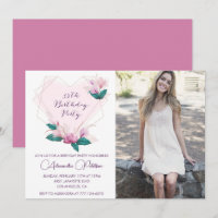 Cartes d'invitation pour les 35 ans Élégant Boho P