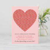 Cartes d'invitation pour les 35 ans Typographie Ro (Debout devant)