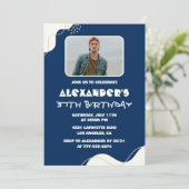 Cartes d'invitation pour les 37 ans Hommes Simple (Debout devant)