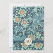 Cartes d'invitation pour les 40 ans de mariage (Devant)