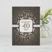 Cartes d'invitation pour les 40 ans de mariage (Debout devant)