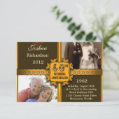 Cartes d'invitation pour les 40 ans de mariage ave (Debout devant)