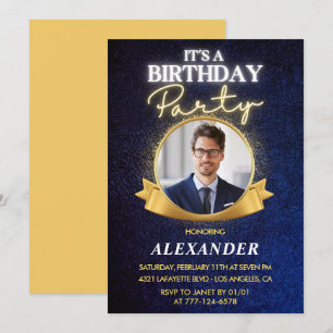 Cartes d'invitation pour les 41 ans d'un homme Élé