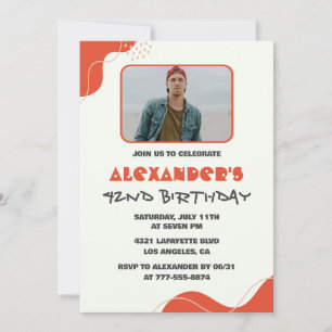 Cartes d'invitation pour les 42 ans d'hommes Moder