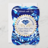 Cartes d'invitation pour les 45 ans ou 65 ans de m (Devant)