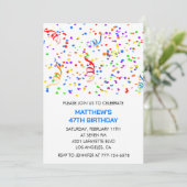 Cartes d'invitation pour les 47 ans d'hommes Confe (Debout devant)