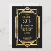 Cartes d'invitation pour les 50 ans de Gatsby le M (Devant)