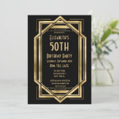 Cartes d'invitation pour les 50 ans de Gatsby le M (Debout devant)