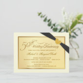 Cartes d'invitation pour les 50 ans de mariage (Debout devant)