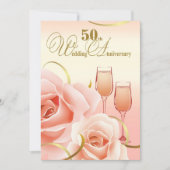 Cartes d'invitation pour les 50 ans de mariage (Devant)