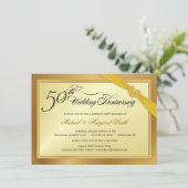 Cartes d'invitation pour les 50 ans de mariage (Debout devant)