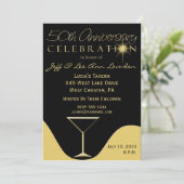 Cartes d'invitation pour les 50 ans de mariage (Debout devant)