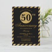 Cartes d'invitation pour les 50 ans de mariage (Debout devant)