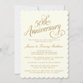 Cartes d'invitation pour les 50 ans de mariage (Devant)