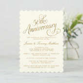 Cartes d'invitation pour les 50 ans de mariage (Debout devant)