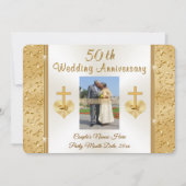 Cartes d'invitation pour les 50 ans de mariage de  (Devant)