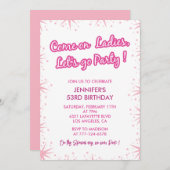 Cartes d'invitation pour les 53 ans de la fille sc (Devant / Derrière)