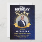 Cartes d'invitation pour les 57 ans d'un homme Élé (Devant)