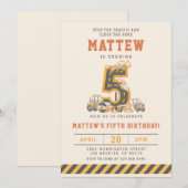 Cartes d'invitation pour les 5 ans de véhicules de (Devant / Derrière)