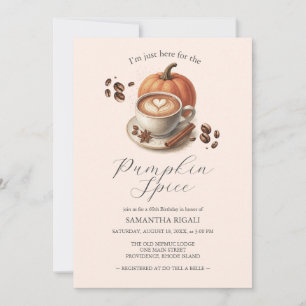 Cartes d'invitation pour les 60 ans au café épicé 