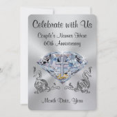 Cartes d'invitation pour les 60 ans de Christian à (Devant)