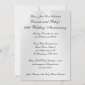 Cartes d'invitation pour les 60 ans de commandes s (Dos)