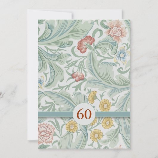 Cartes d'invitation pour les 60 ans de mariage (Devant)