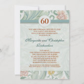 Cartes d'invitation pour les 60 ans de mariage (Dos)