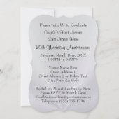 Cartes d'invitation pour les 60 ans de mariage de  (Dos)