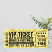 Cartes d'invitation pour les 60 ans (“VIP”) (Debout devant)