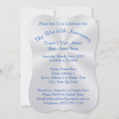 Cartes d'invitation pour les 65 ans de mariage (Dos)