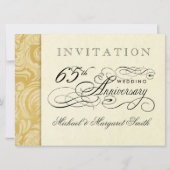 Cartes d'invitation pour les 65 ans - Hier et aujo (Dos)