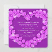 Cartes d'invitation pour les 6 ans de mariage avec (Dos)