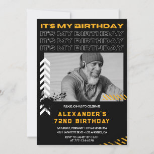 Cartes d'invitation pour les 72 ans Hommes Photo
