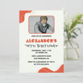 Cartes d'invitation pour les 76 ans d'hommes moder (Debout devant)