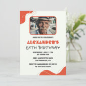 Cartes d'invitation pour les 86 ans d'hommes moder (Debout devant)
