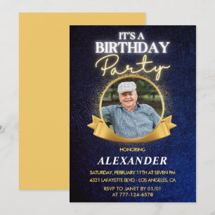 Cartes d'invitation pour les 94 ans des hommes élé